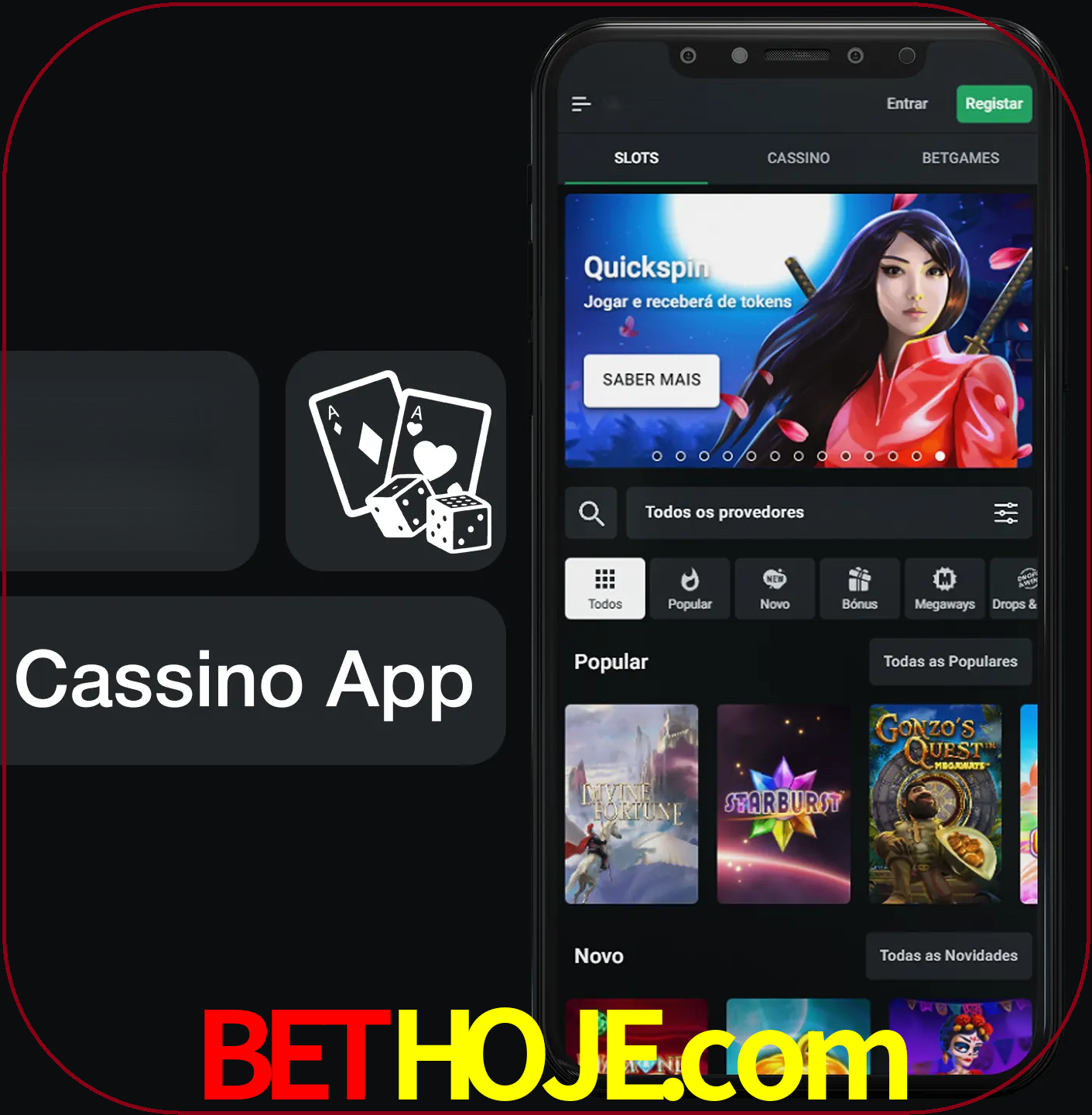 Jogue jogos de cassino e ganhe.