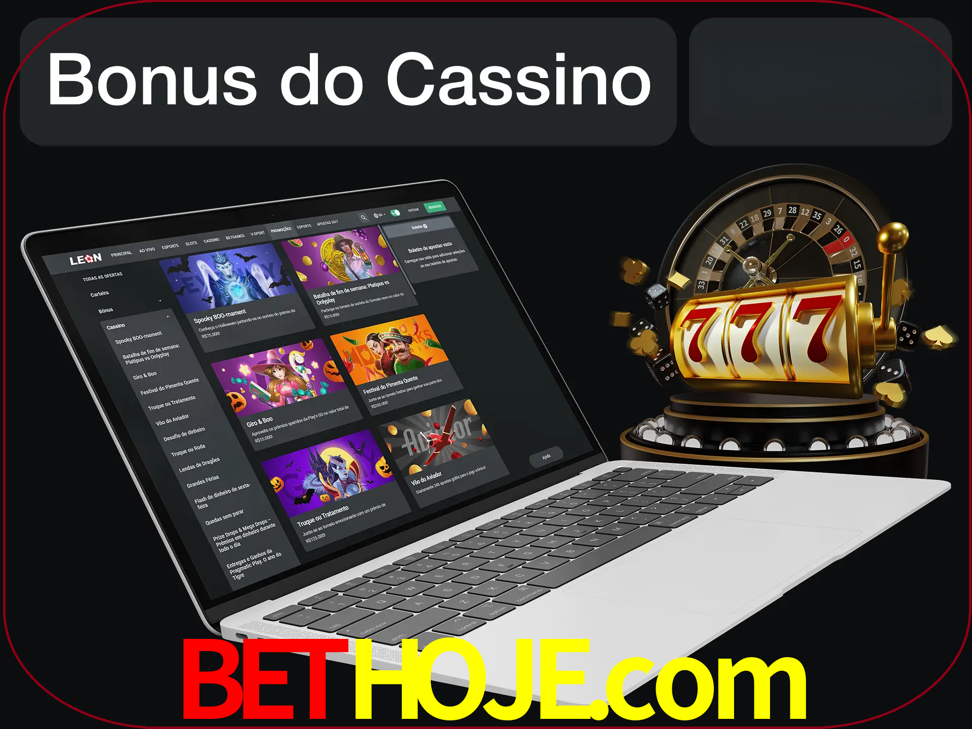 Use o bônus do cassino para começar melhor.