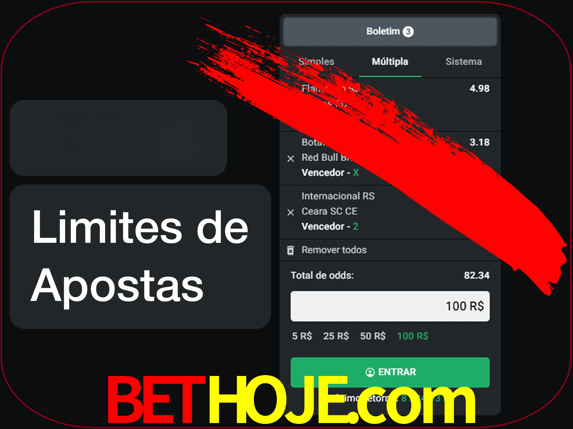 Não faça apostas loucas.